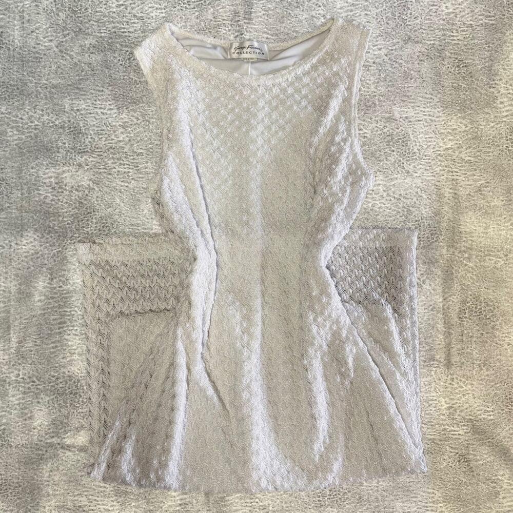Vintage Giorgio Fiorlini Textured Maxi Sleeveless Dress